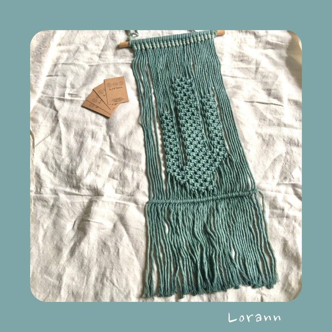 Tenture Murale Macramé - Décoration d'intérieur Cadeau Artisanal Respectueux de L'environnement