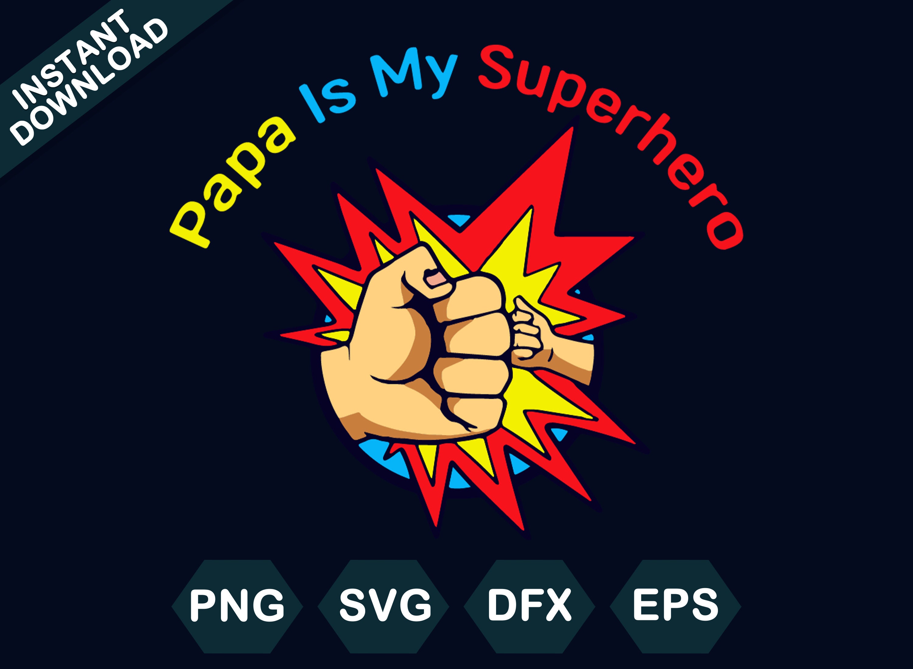 Papa ist mein Superheld Vatertag Vatertagsgeschenk Geschenk Etsy