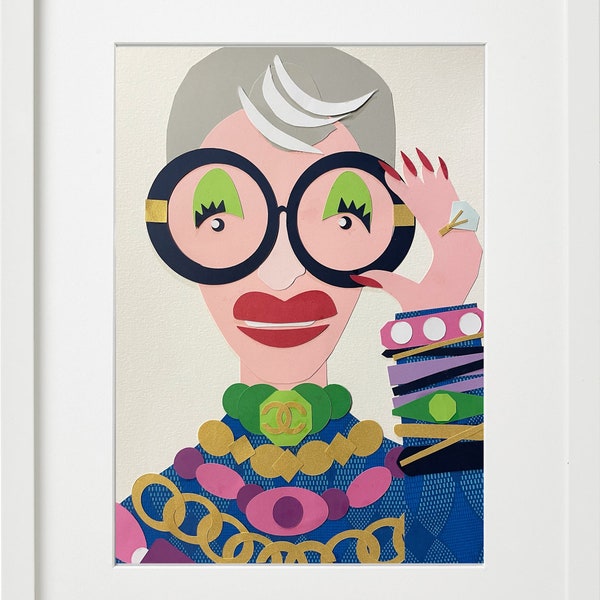 Iris Apfel Art Etsy