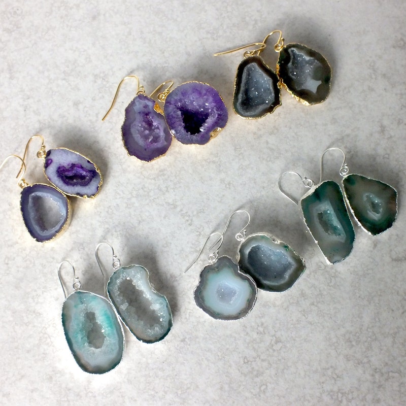 Geode Earring - Etsy
