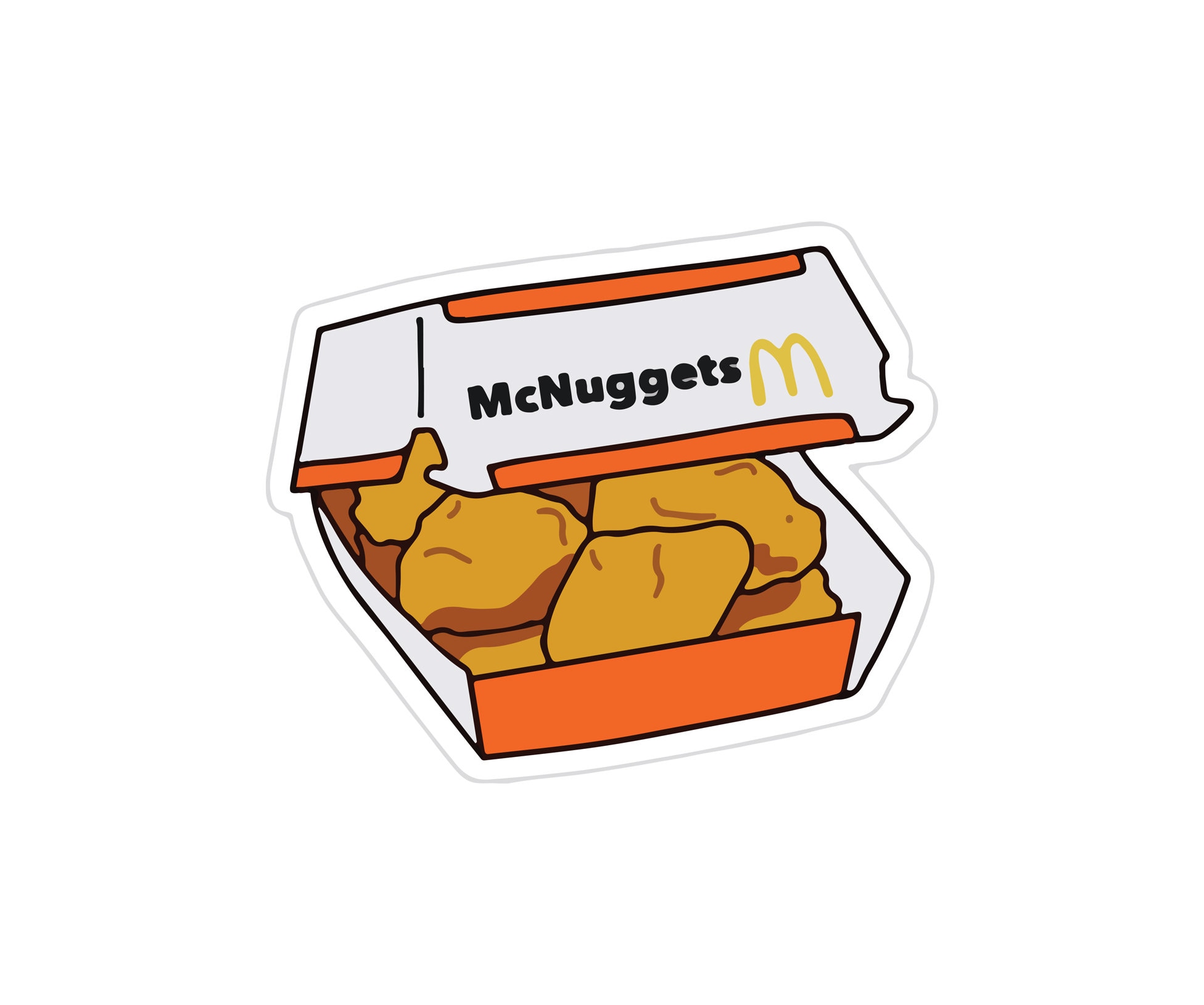 чикен наггетсы. стикер наггетсы. нарисовать наггетсы. стикер наггетсы. наггетсы мультяшный.