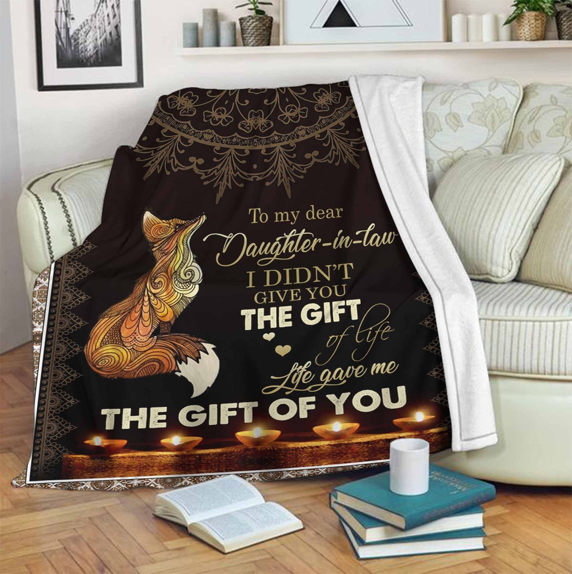 To My Dear Daughter In Law Blanket Gift For Daughter Blanket Etsy