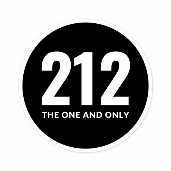 212 Area Code Sticker