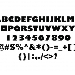 Roblox Font - .TTF Format - Letters, Numbers, Symbols - Instant Digital Download