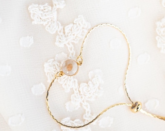 Gold Filled Mustard Seed Bracelet: Minimalist Christian Faith Jewelry