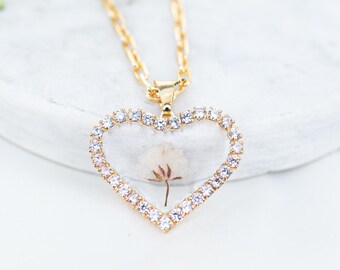 Baby's breath Miscarriage Keepsake gift necklace. Baby loss sympathy. Pregnancy miscarry jewelry gift for mom. Memorial necklace. Gold Fill