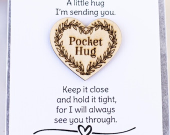 Personalized Pocket Hug Token: Custom Emotional Support Gift