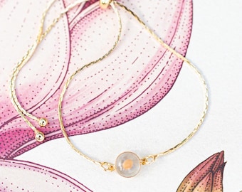 Mustard seed bracelet. Adjustable Gold Filled mustard seed jewelry. Faith bracelet. Minimalist Christian jewelry. Christmas faith gift