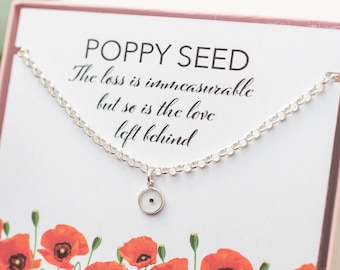 Poppy seed miscarriage Bracelet. Dainty, minimalist poppy seed infant loss keepsake gift, multiple baby loss sympathy bracelet.