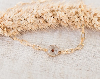 Baby's breath seed miscarriage bracelet. Miscarriage infant loss keepsake gift, Dainty, minimalist, multiple baby loss sympathy bracelet