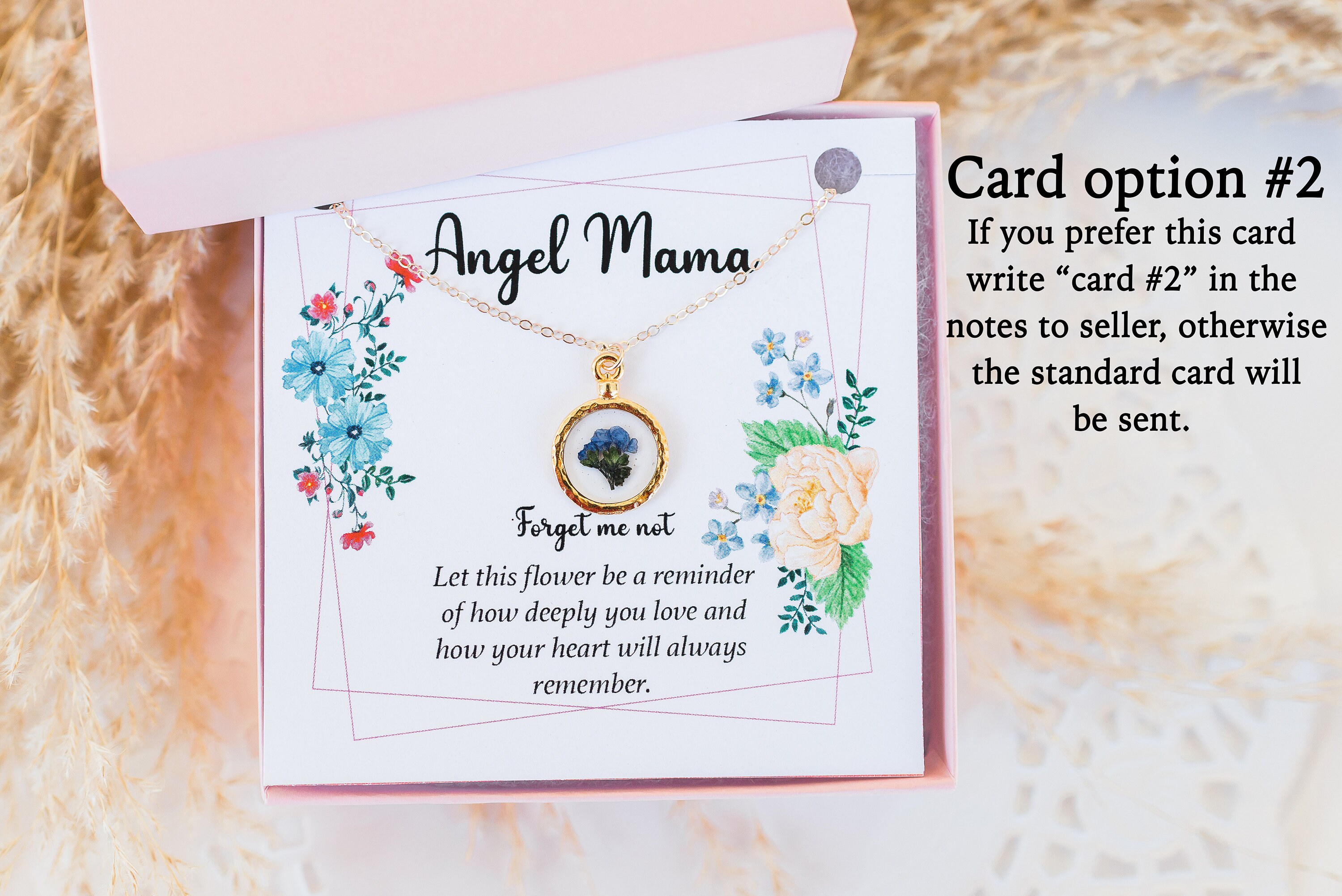 Me Not Flower Miscarriage Gift Necklace. Child Loss Etsy