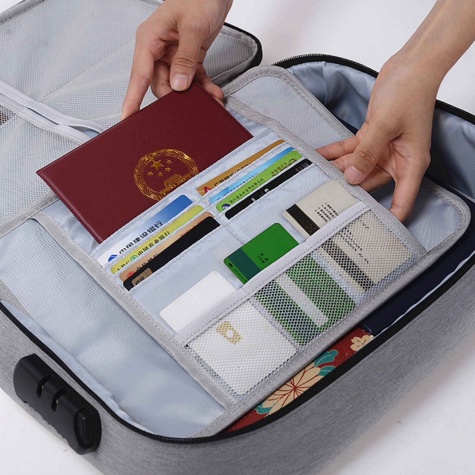 travel document man bag