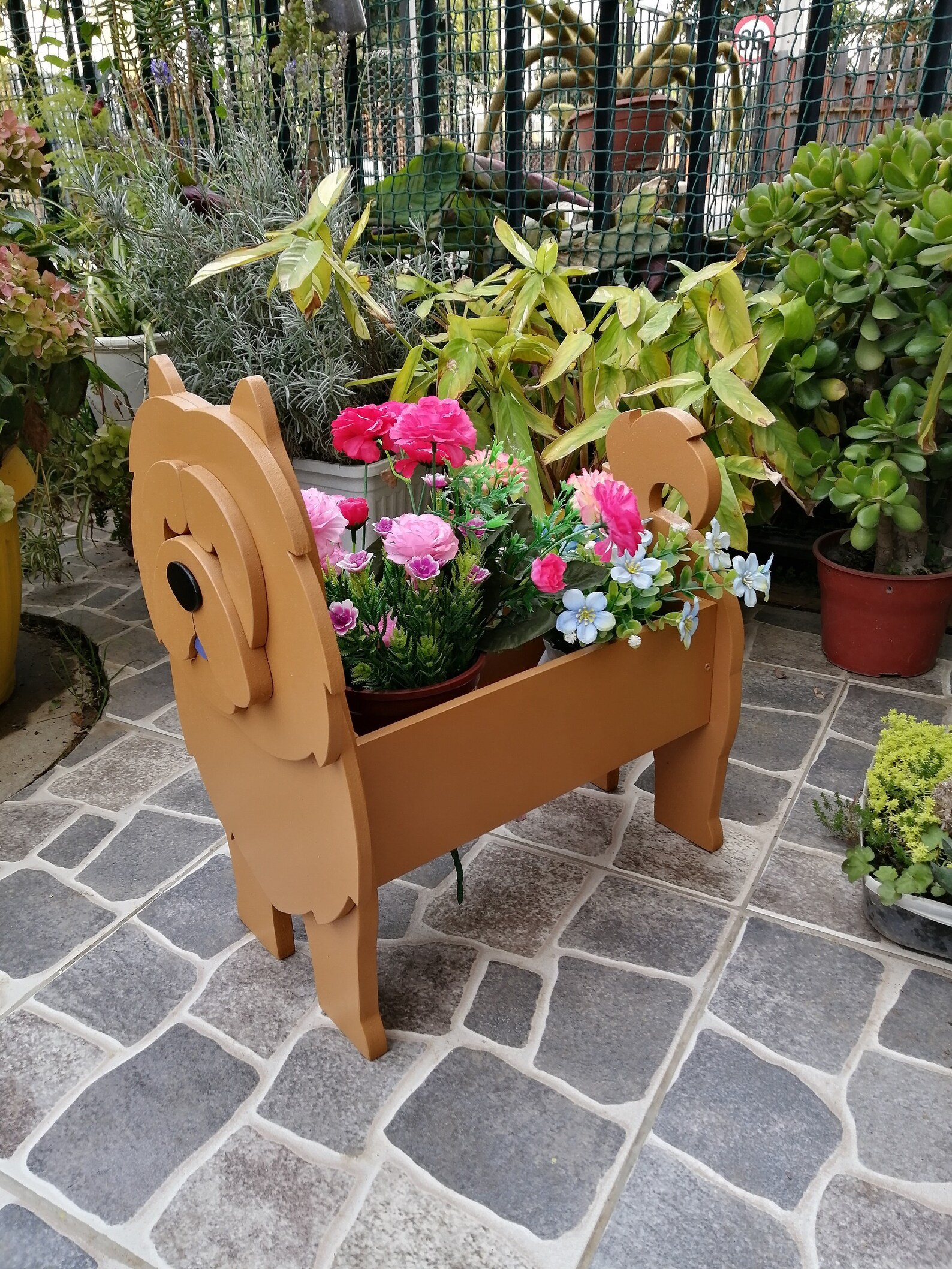 Scroll Saw Pattern Chow Chow Planter Garden Ornament Wooden Etsy