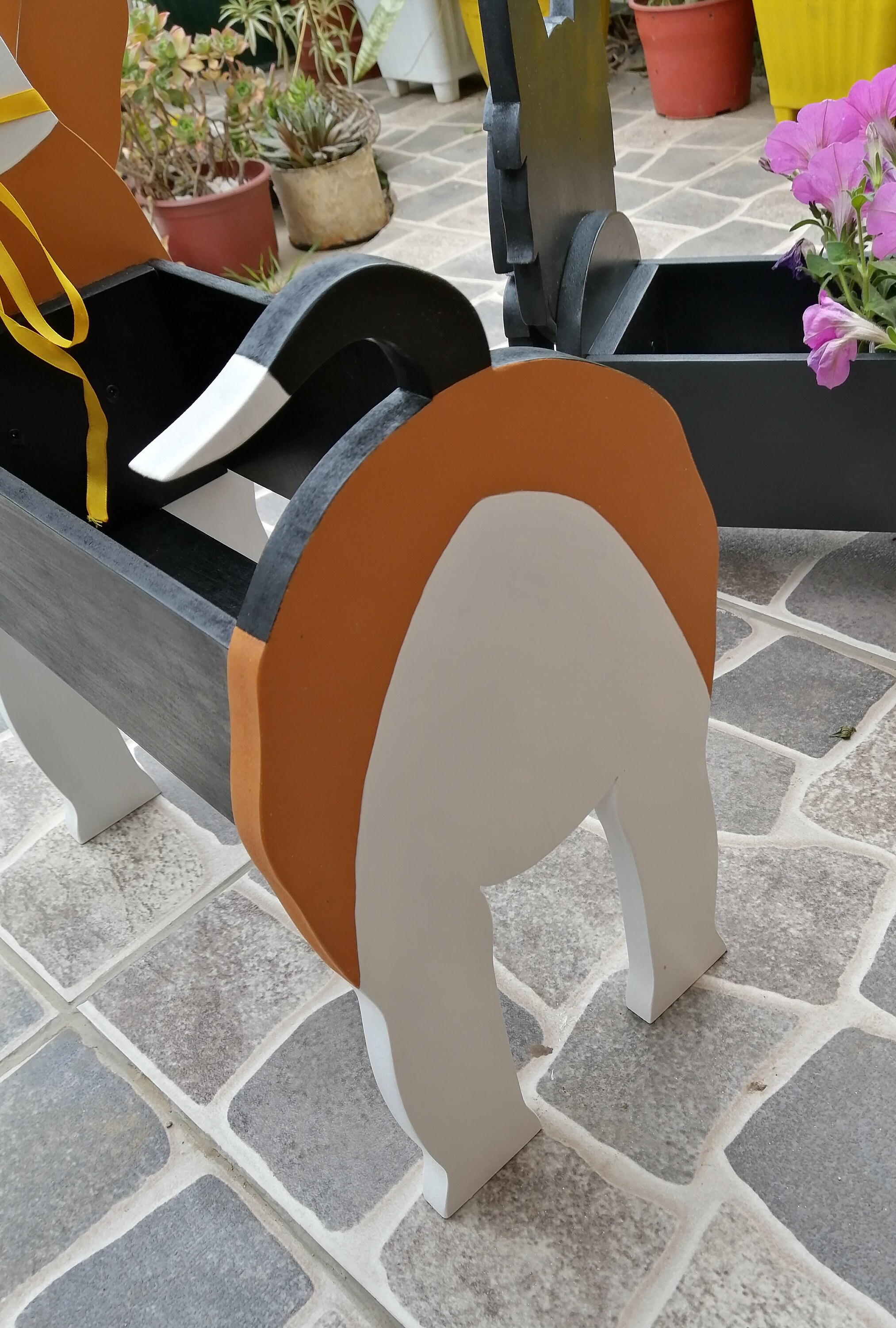 Pattern Wood Planter Wood Pet Pet Planter Beagle Etsy