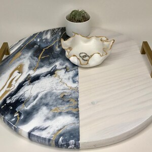 Bandeja Susan moderna y minimalista de mármol bandeja de | Etsy