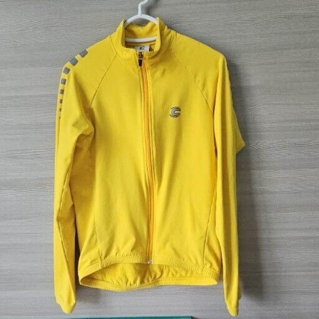 Cannondale Chrono Fleece Lined Cycling Biking Jacket Yellow Etsy UK