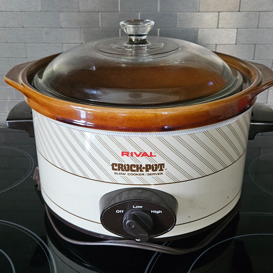 Rival Stoneware Removable Crock Pot Slow Cooker 4 QT 3154 Etsy