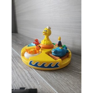 Vintage 90s Sesame Street Bathtub Floating Boat Puzzle Toy Big Bird ...