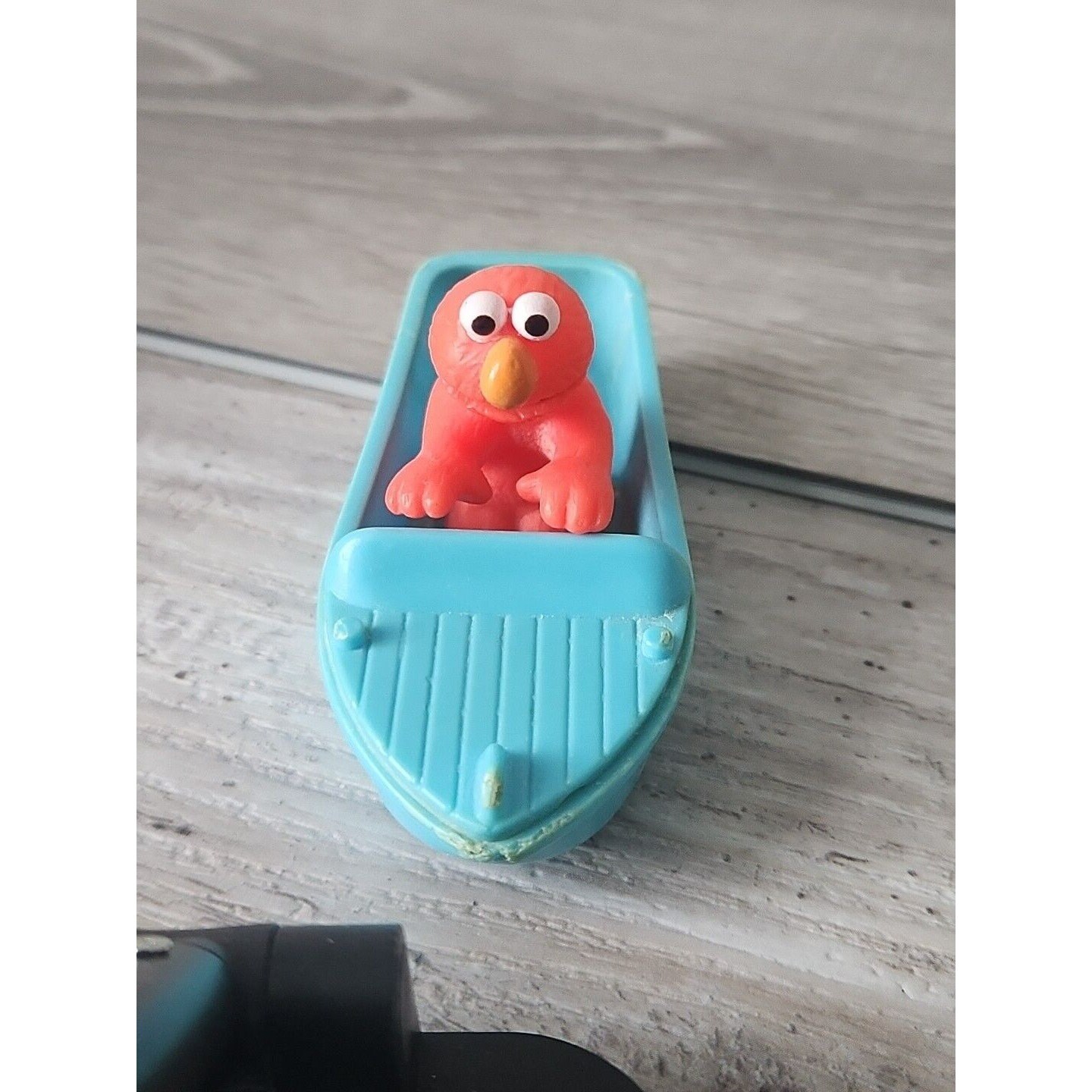 Vintage 90s Sesame Street Bathtub Floating Boat Puzzle Toy Big Bird Elmo Cookie Monster Burt ...