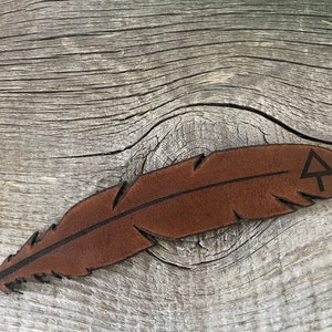 Custom Leather Hat Feathers