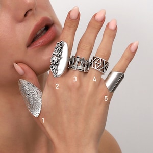 handmade, silver plated, adjustable rings,boho style