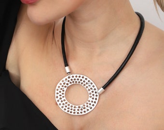 Silver Plated Adjustable Necklace,Boho Style Necklace