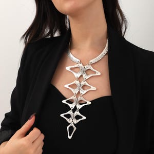 Handmade Silver Plated Bohemian Necklace For Women