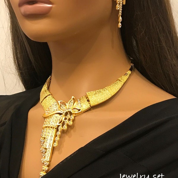Statement jewelry Set for Women, African Style Jewelry Set, Wedding Jewelry Set