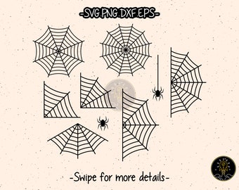Halloween Spiderweb SVG Cut File Cricut Clipart