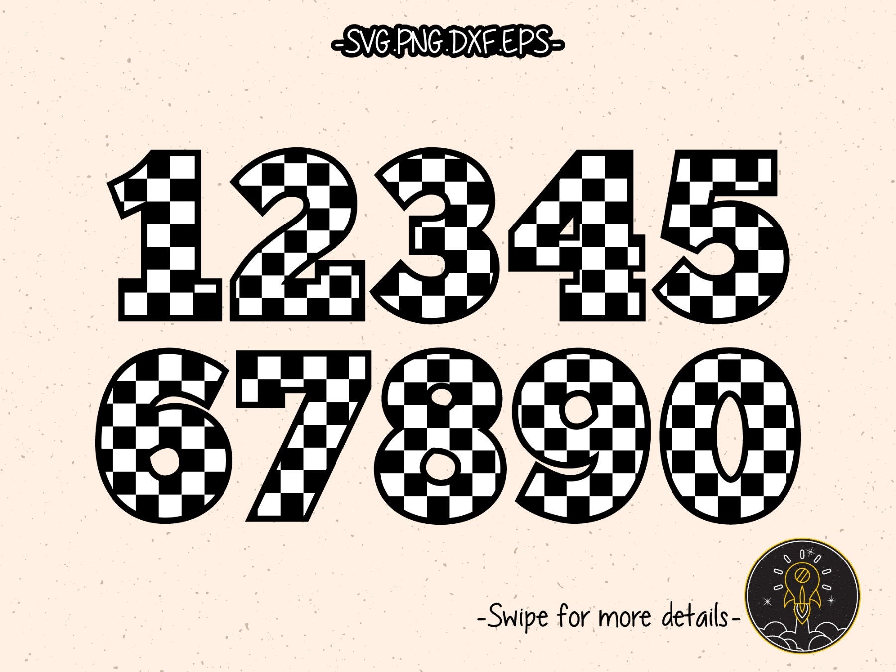 Racing Checkered Number Font Alphabet SVG Cricut Cut File Etsy UK