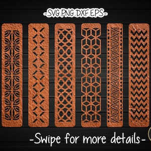 Leather Cuff Bracelet Template SVG Laser Cut File
