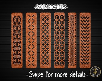 Leather Cuff Bracelet Template SVG Laser Cut File