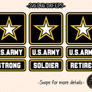 America USA US Army Military SVG Soldier Strong Retired Cut File Cricut Clipart