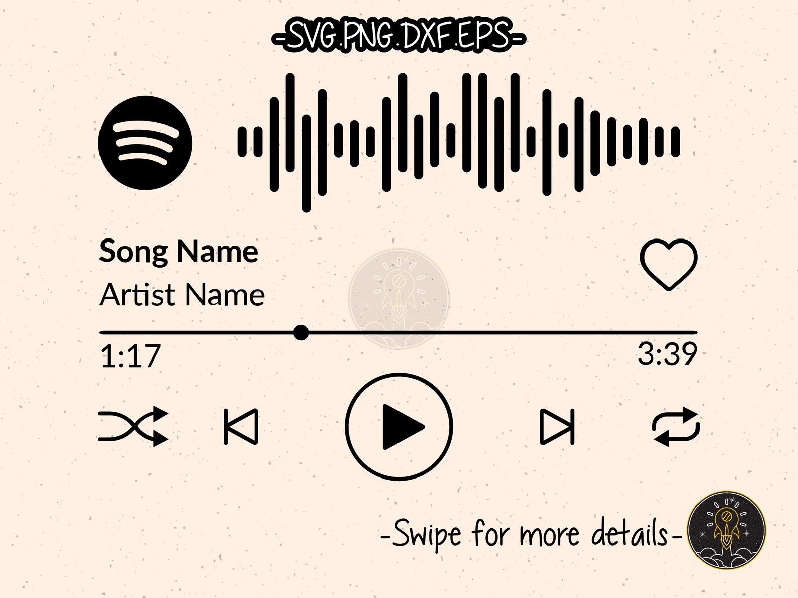 Music Player Audio Control Buttons SVG Cricut Cut File Clipart - Etsy