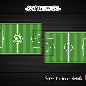 Voetbal voetbalveld veld SVG gesneden bestand Cricut clipart
