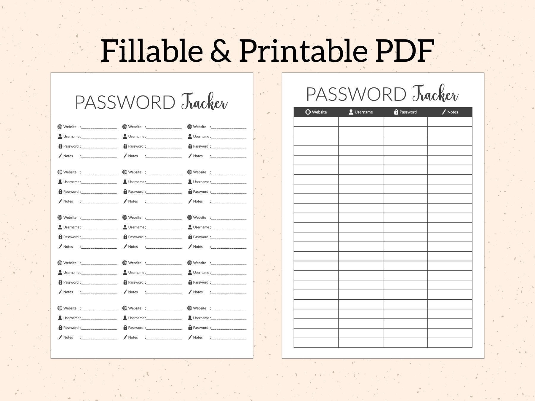password-tracker-printable-password-log-password-organizer-password-keeper-password-list-keeper-fillable-pdf-etsy for Editable Password List Template Template Free Printable Password Organizer Pdf Password Tracker Printable | Password Log | Password Organizer | Password Keeper | Password List Keeper | Fillable PDF - Etsy for Editable Password List Template Template Free Printable Password Organizer Pdf