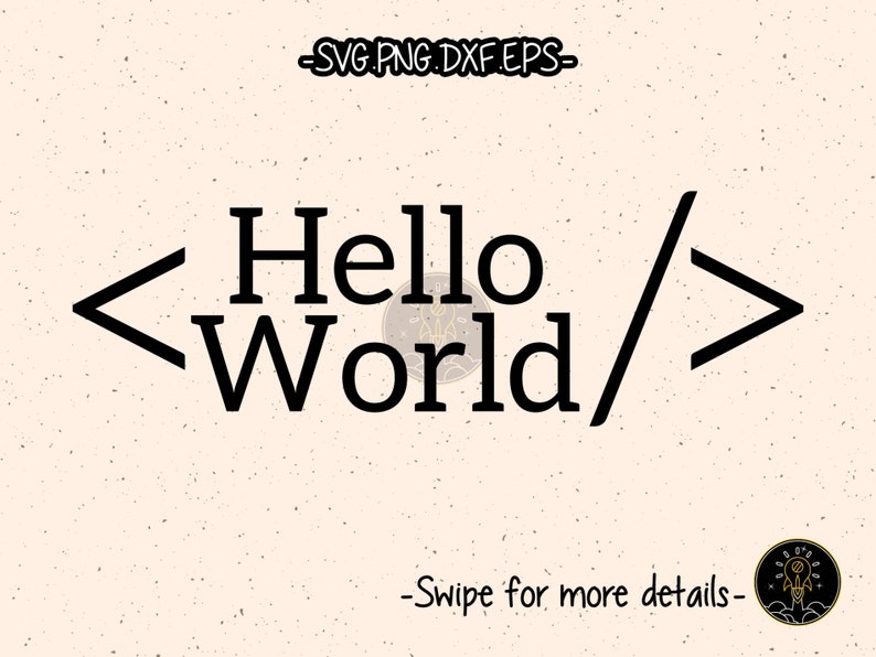 Helloworld Svg File Hello World Blogger SVG Cut File Cricut Clipart - Etsy
