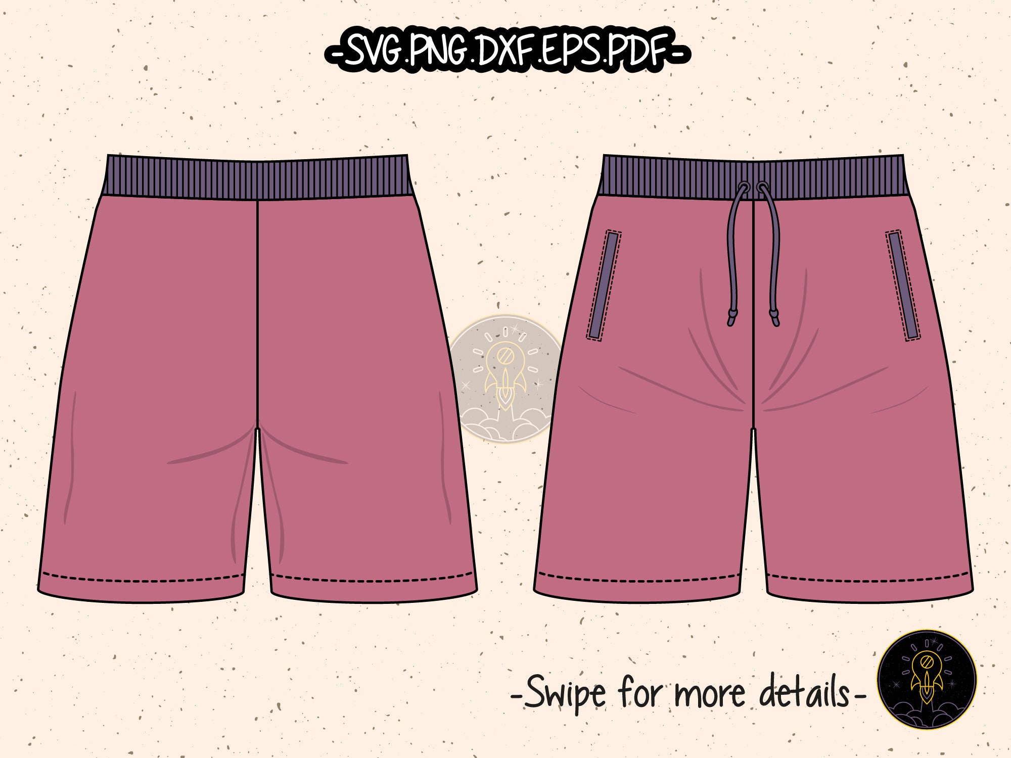 Print DG Short Sleeve Top & Pants Coord Set main image 0