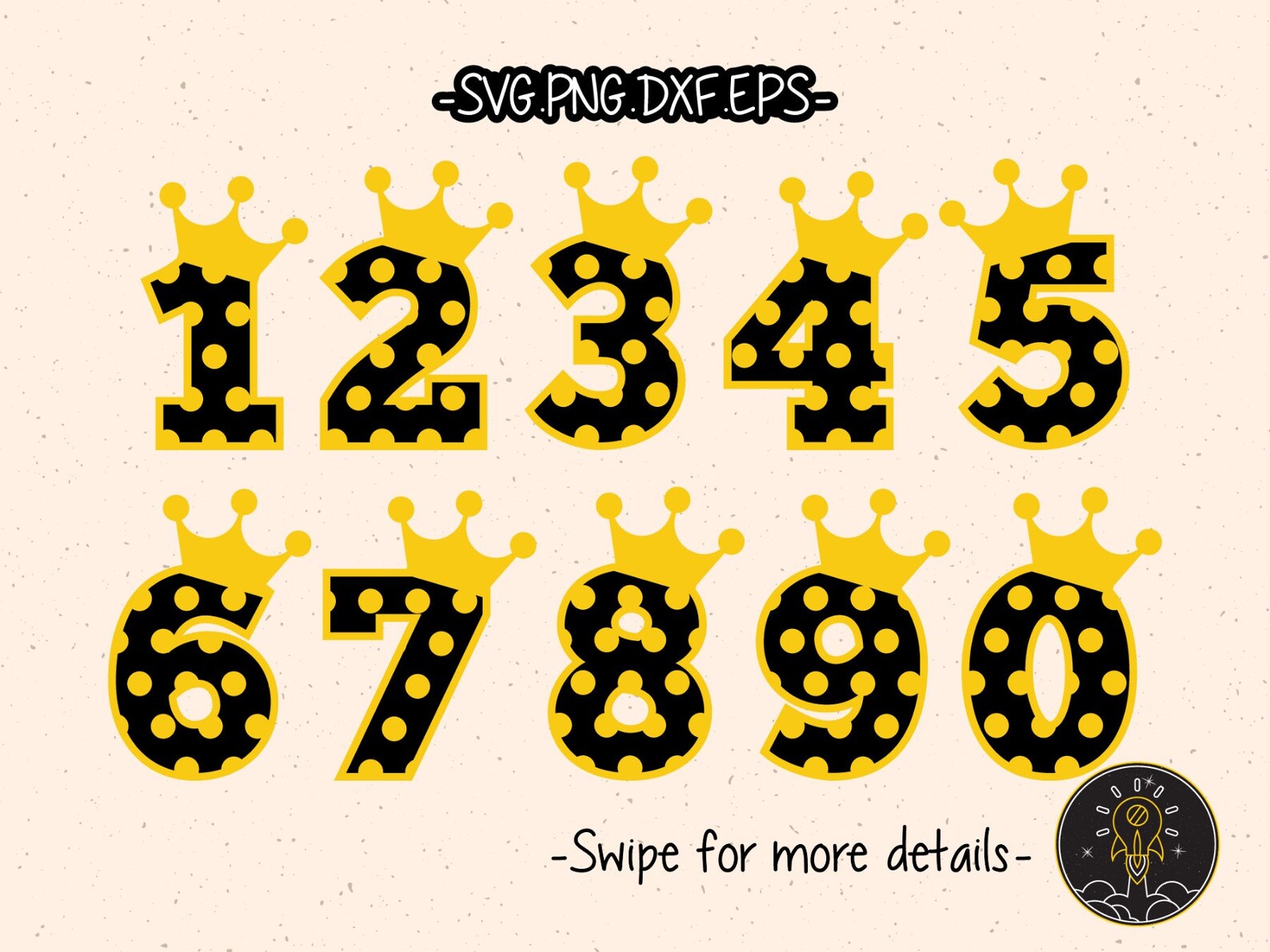 Download Prince Baby Boy Numbers Birthday Party SVG Vector Silhouette | Etsy