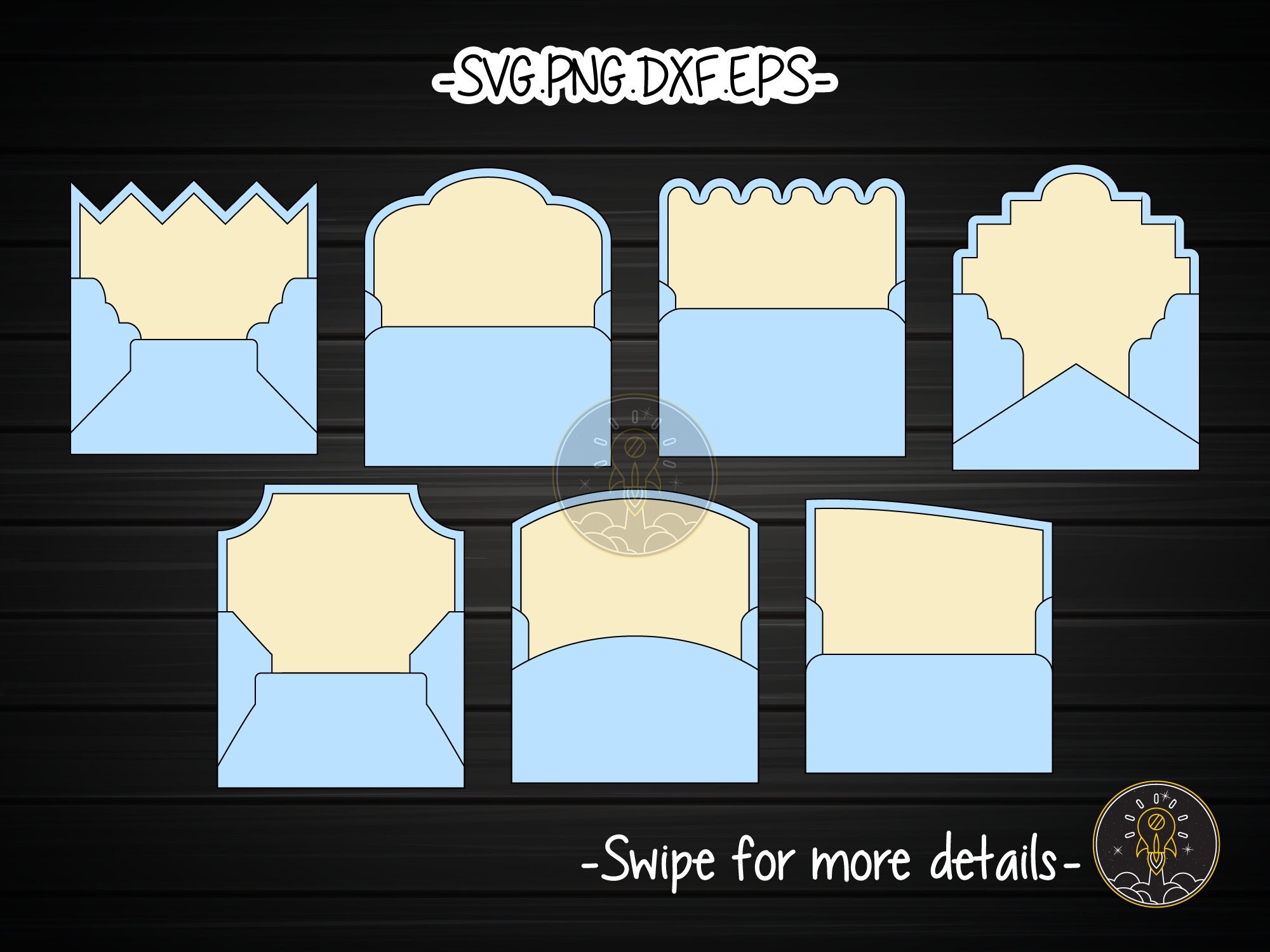 A7 Envelope Template SVG Laser Cut File Vector Cricut Etsy UK