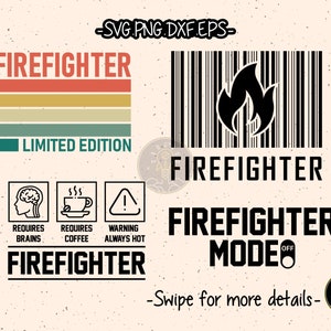 Fireman Firefighter T-shirt SVG Cut File Cricut Clipart