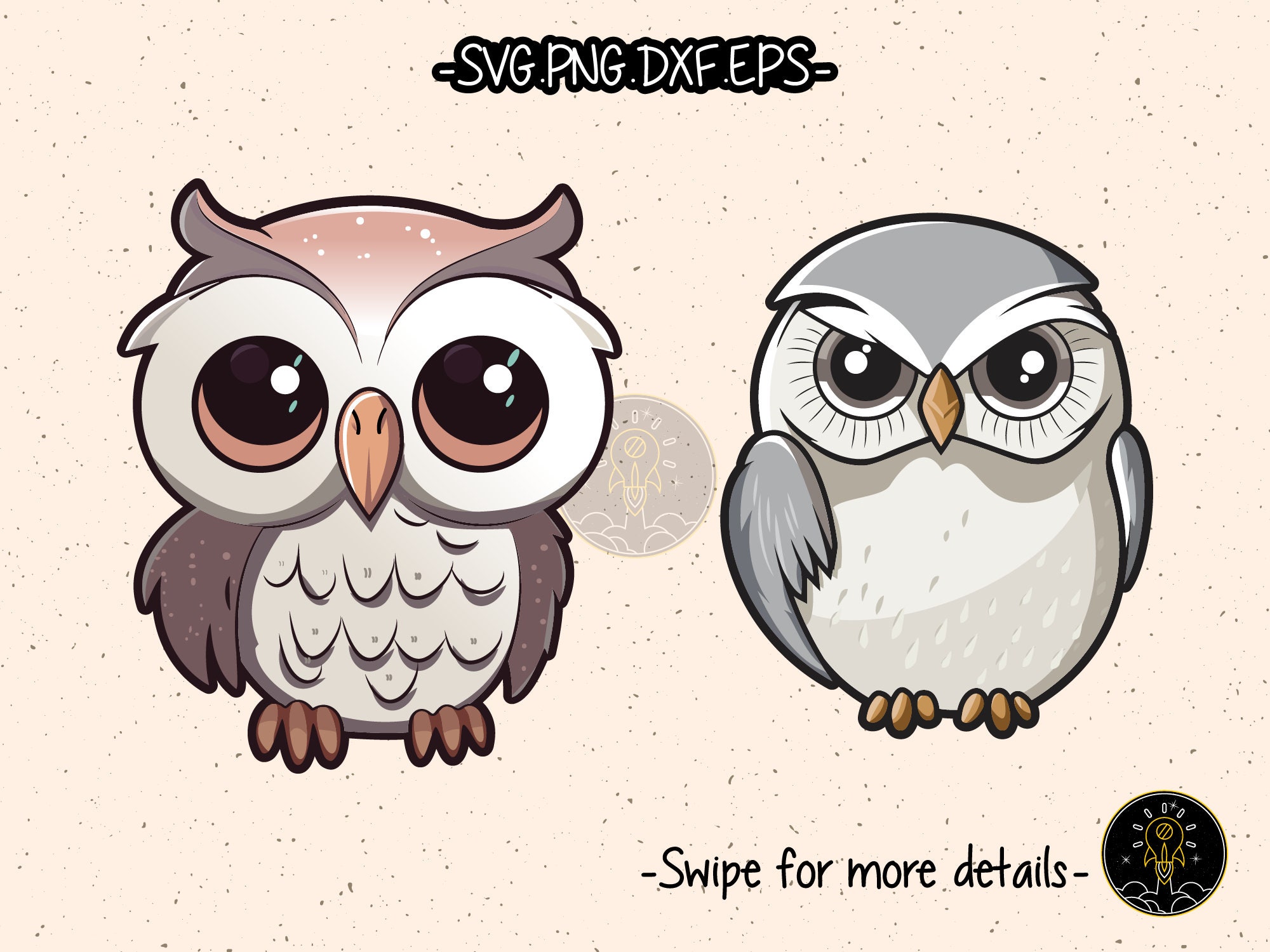 Cute Owl Clipart SVG Cut File (digital Download) - Etsy