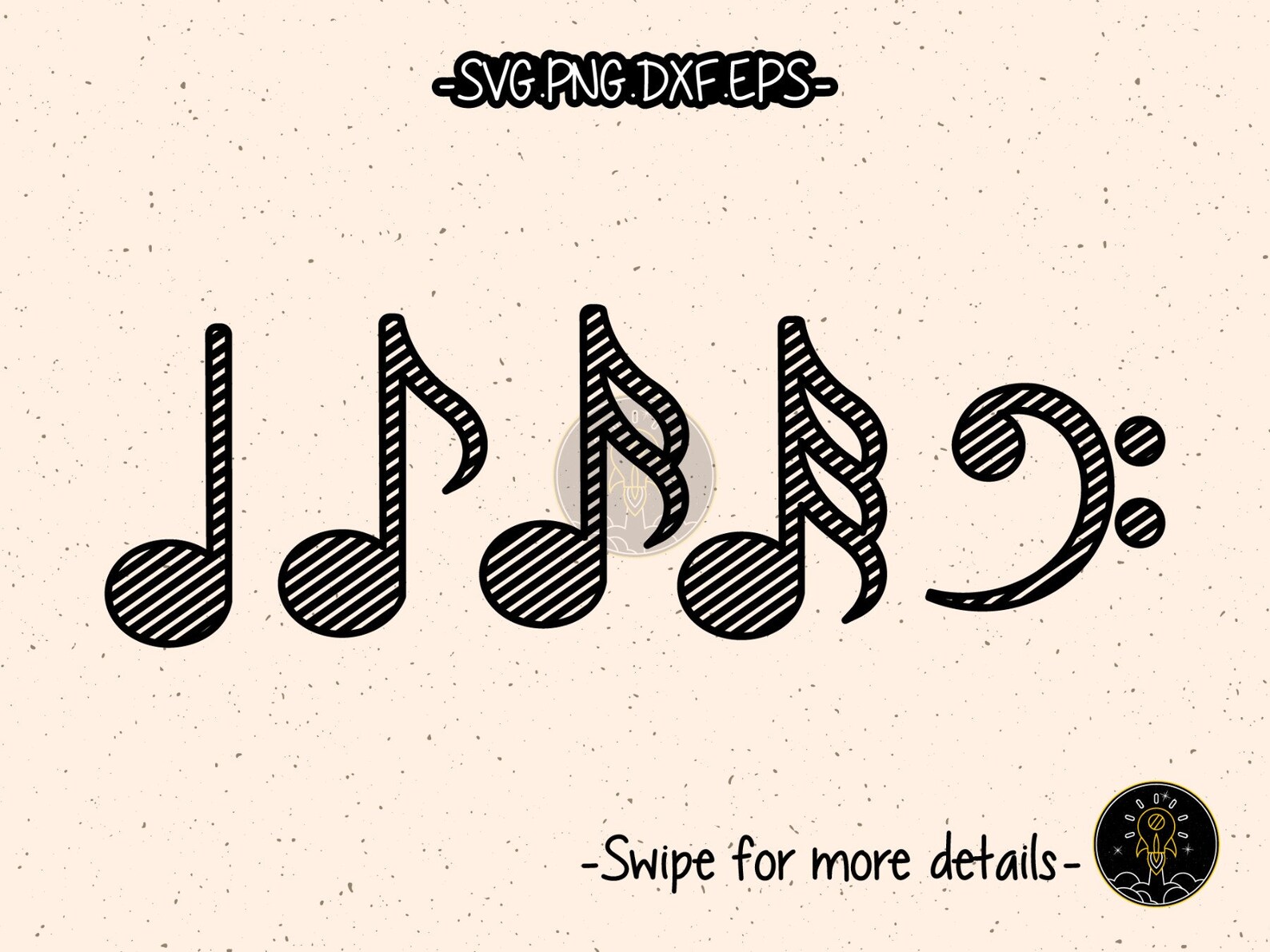 Musical Music Notes SVG Cut File Cricut Clipart - Etsy