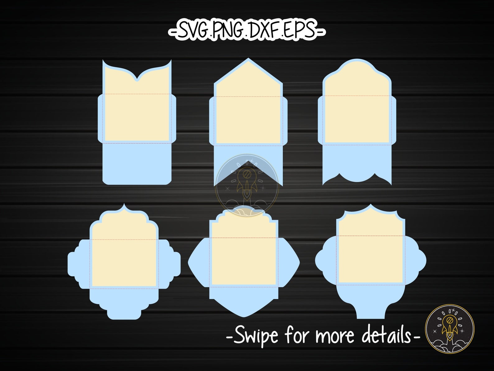 A7 Envelope Template SVG Laser Cut File Vector Cricut Etsy