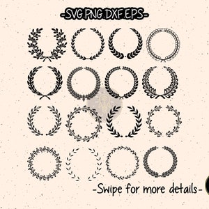 Corona d&#39;alloro SVG File di taglio Cricut Clipart
