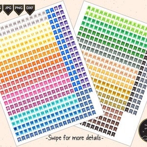 Printable Date Planner Stickers Happy Planner & Erin Condren Planner Stickers SVG