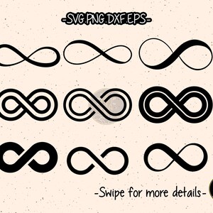Infinity infinite SVG Bundle Cut File Cricut Clipart