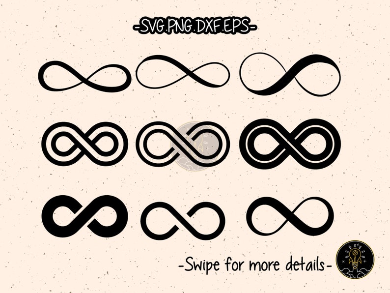 Infinity Infinite SVG Bundle Cut File Cricut Clipart - Etsy