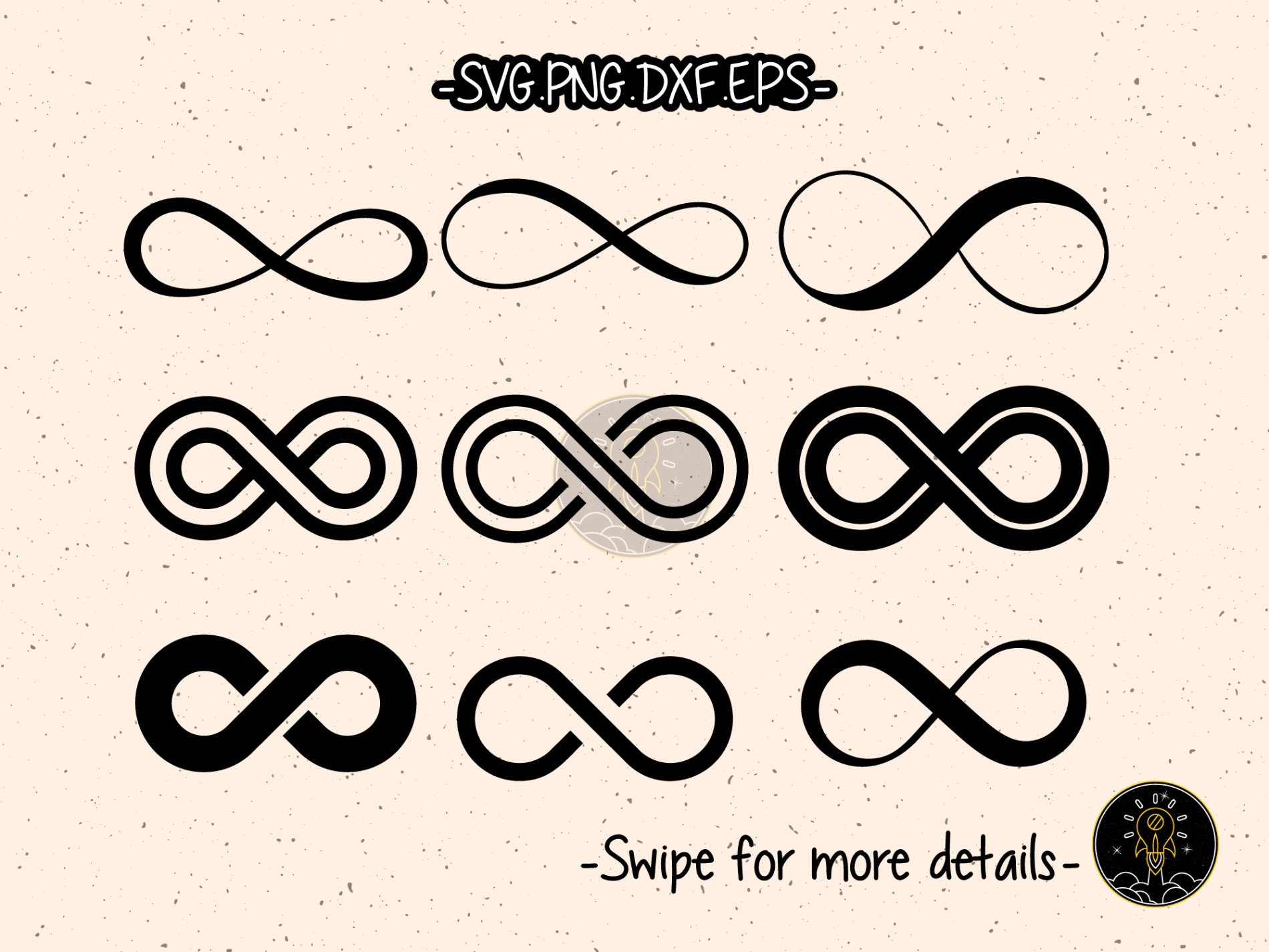 Infinity Infinite SVG Bundle Cut File Cricut Clipart - Etsy