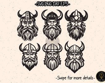 Viking Mascot SVG Cut File Cricut Clipart